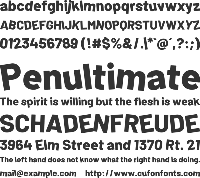 Mini Stars font preview