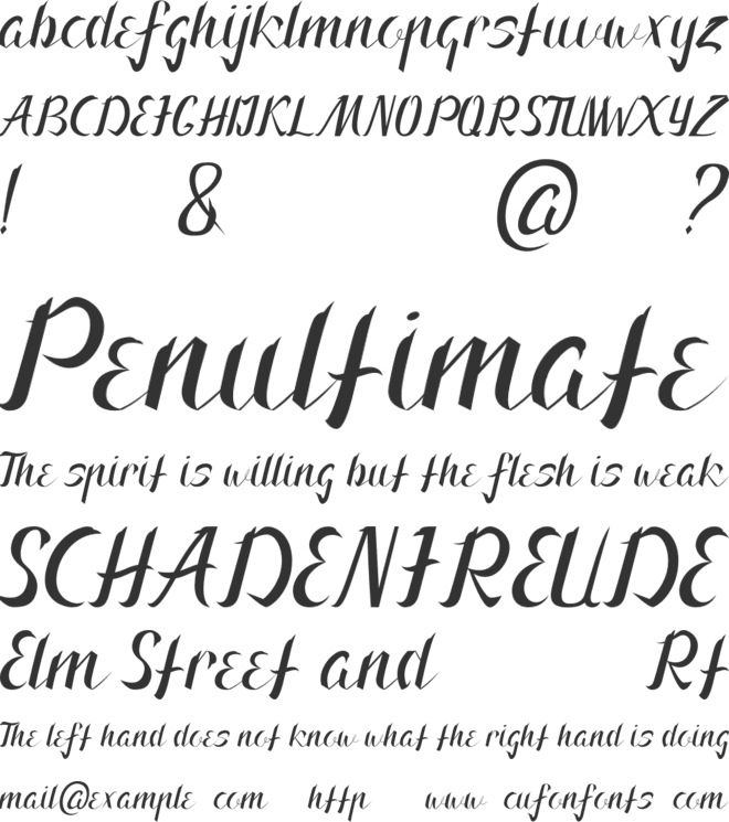 Arnietty font preview
