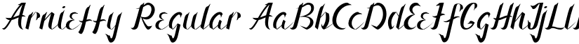 Arnietty Regular font