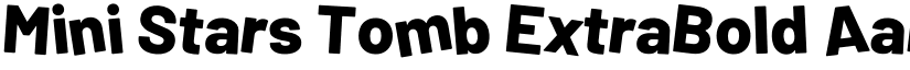 Mini Stars Tomb ExtraBold font