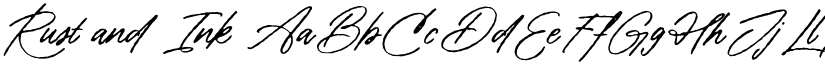 Rust and Ink font