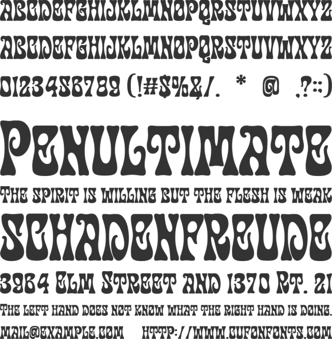 Disco Paradise font preview
