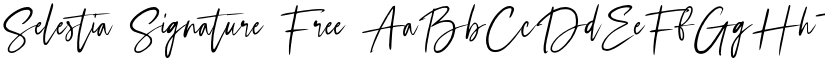 Selestia Signature Free font download