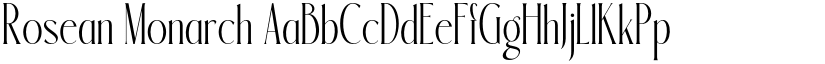 Rosean Monarch font download