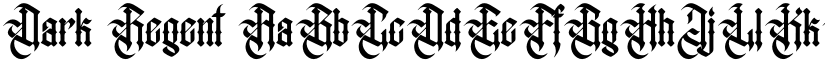 Dark Regent font download