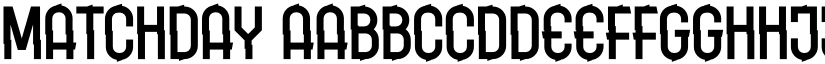 Matchday font