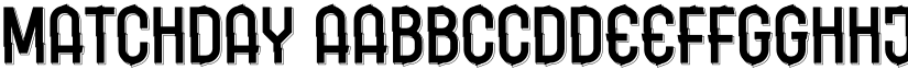 Matchday font
