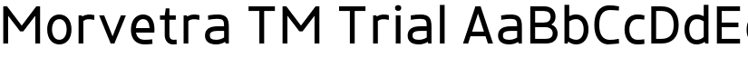 Morvetra TM Trial font download