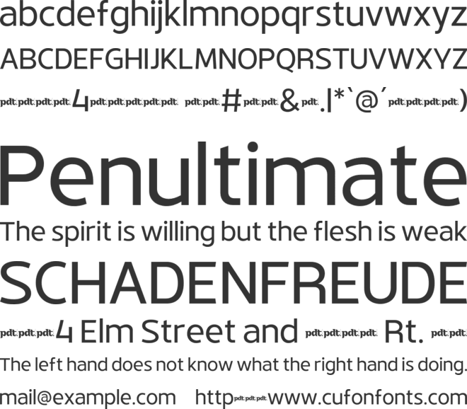 PetrumEX Trial font preview