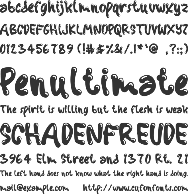 Meenum font preview
