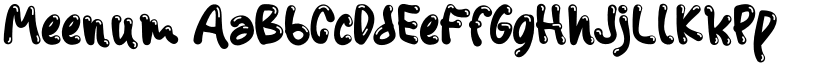 Meenum font download