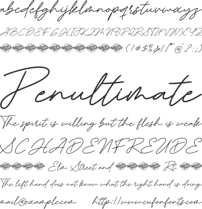 Harloste font preview
