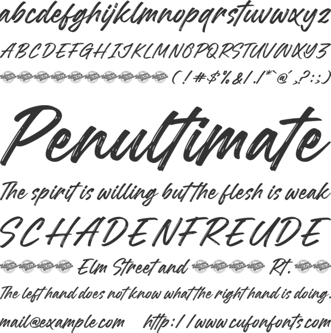 Kendale Sterling font preview