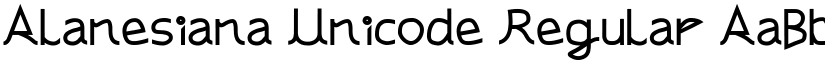 Alanesiana Unicode font download