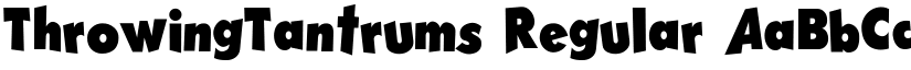 ThrowingTantrums font download