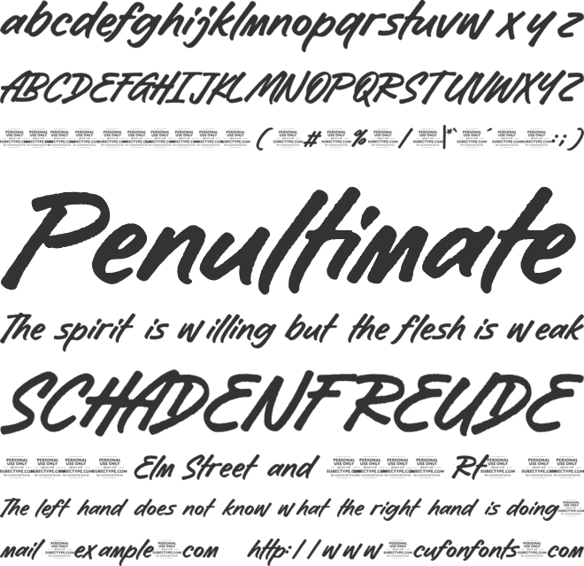 Blackdaws font preview