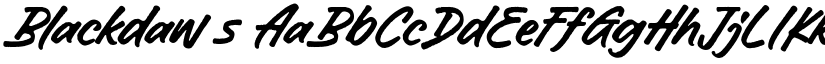 Blackdaws font download