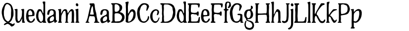 Quedami font download