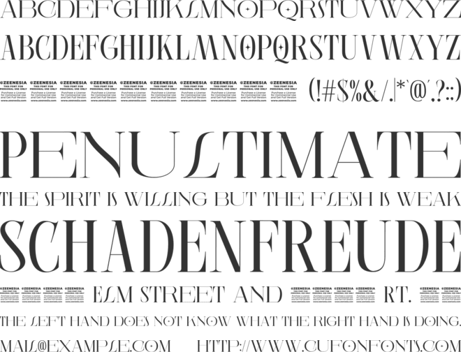 Grinola Personal Use Only font preview