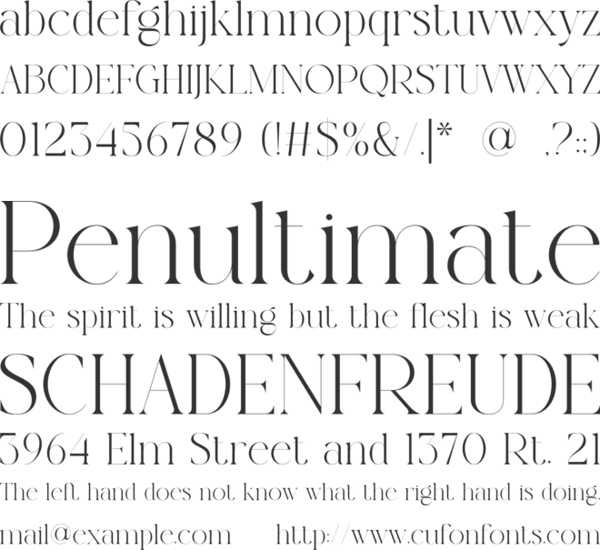 Rolling Fonte font preview