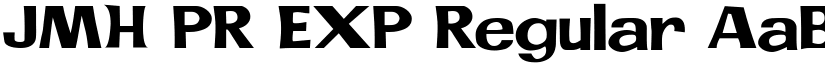 JMH PR EXP Regular font