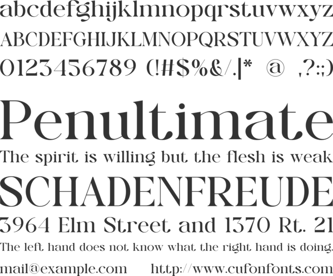 Ragille font preview