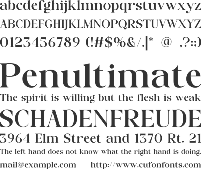 Pagio font preview