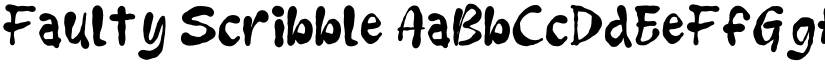 Faulty Scribble font download