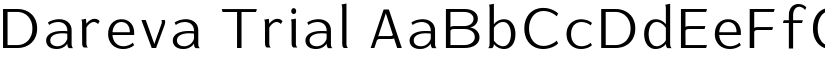 Dareva Trial font download