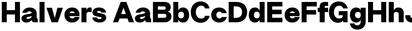 Halvers font