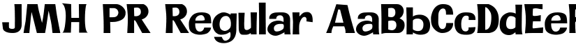 JMH PR Regular font