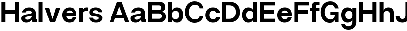 Halvers font