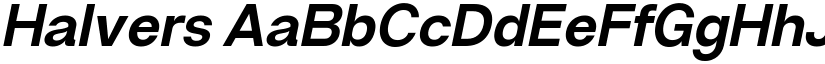 Halvers font