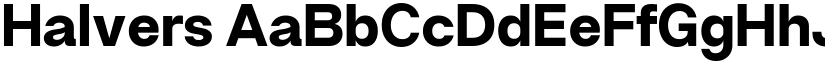 Halvers font