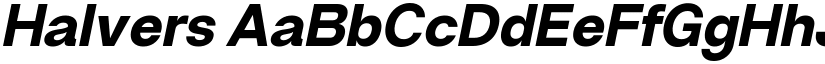 Halvers font