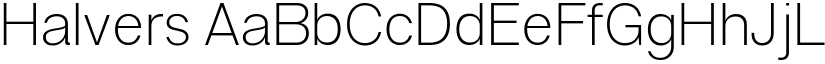 Halvers font