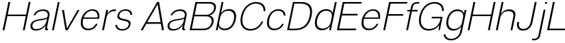 Halvers font
