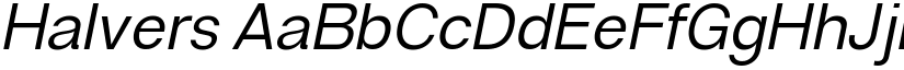 Halvers font