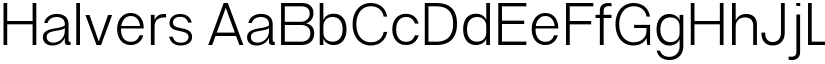 Halvers font