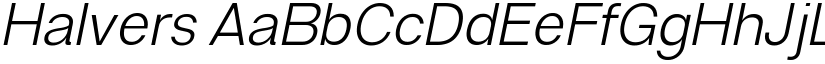 Halvers font