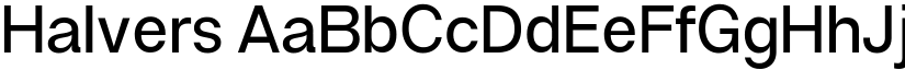 Halvers font