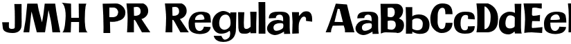 JMH PR Regular font