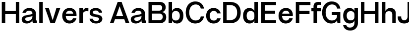 Halvers font