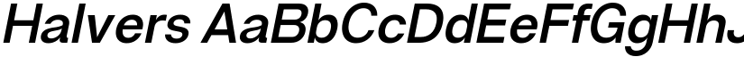 Halvers font