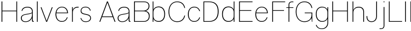 Halvers font