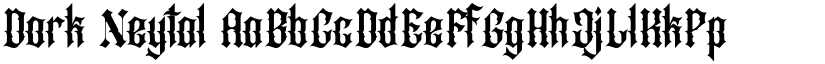 Dork Neytal font download