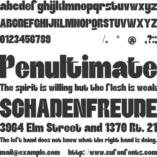 Monar font preview