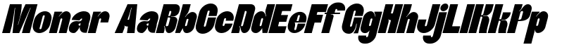 Monar font