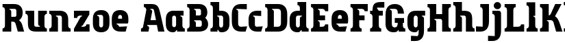 Runzoe font download