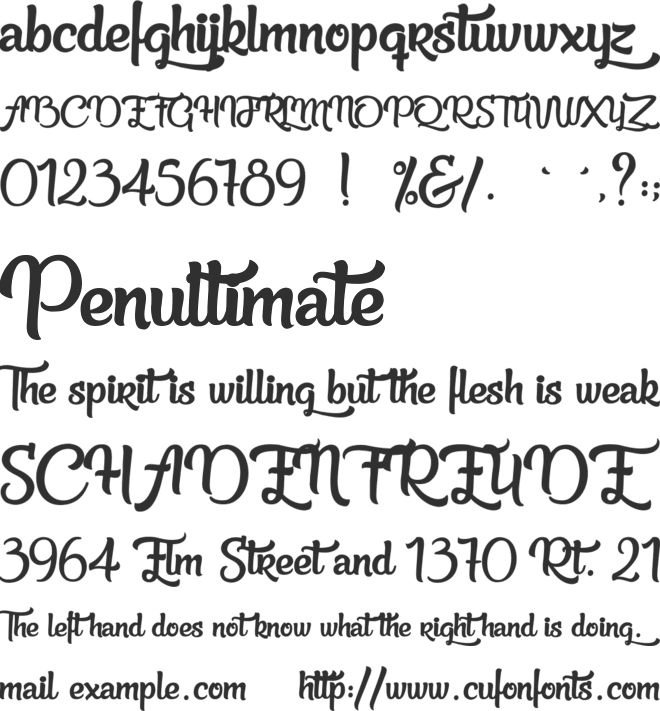 Beauty in the Ordinary font preview